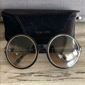 Tom Ford Women’s Carrie 59mm Round Sunglasses